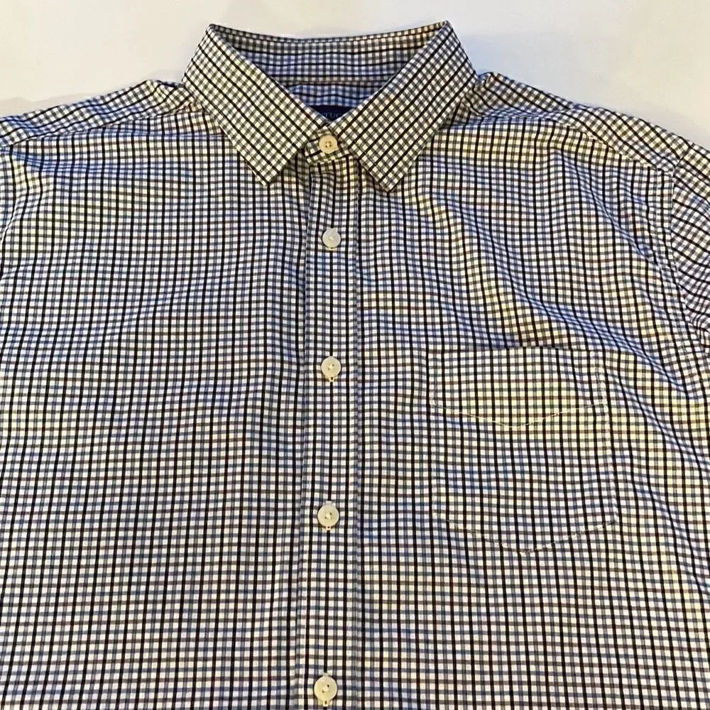 Untuckit Stretch Check Button Up Sz. L - Picture 4 of 9